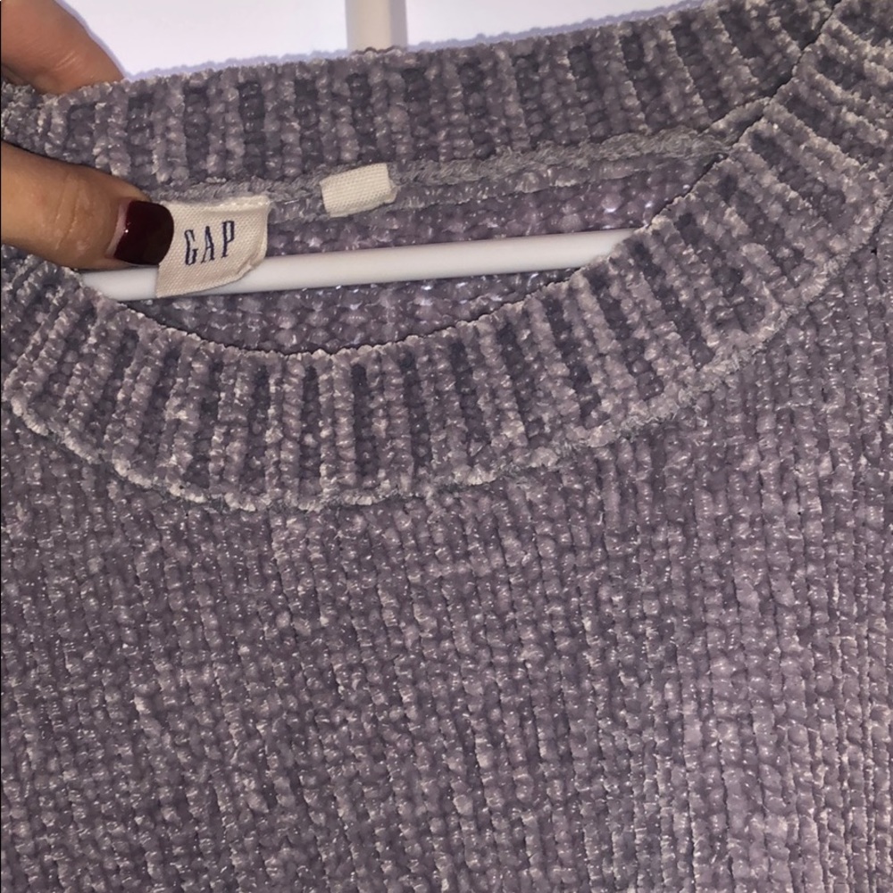 Gray pull over sweater